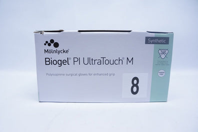 Molnycke 42680 Polysoprene Surgical Gloves for Enhaced Grip Size8  - Box of 50